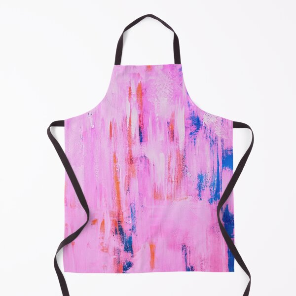 Item preview, Abstract painting icicles and clouds cotton pink indigo  designed and sold by Marilena Strambu.
