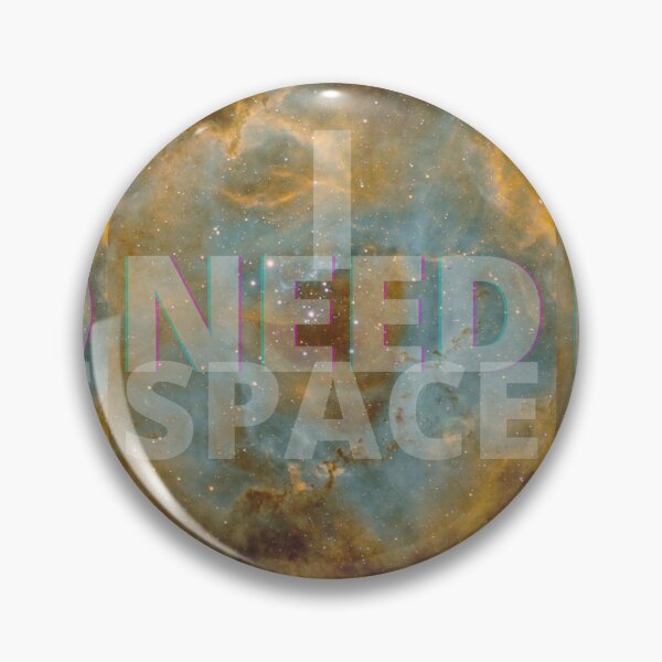 Item preview, I Need Space - Yellow, Blue Galaxy  designed and sold by Quirkdom.