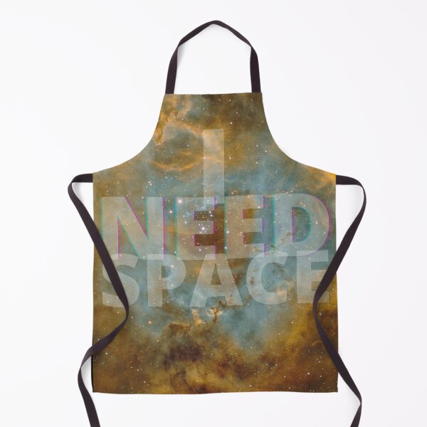 Item preview, I Need Space - Yellow, Blue Galaxy designed and sold by Quirkdom.