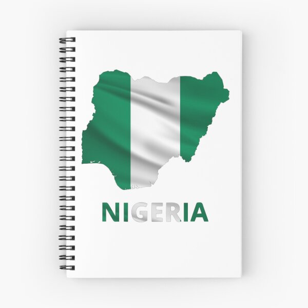 Item preview, Wavy Nigerian Flag inside Map of Nigeria  designed and sold by mashmosh.