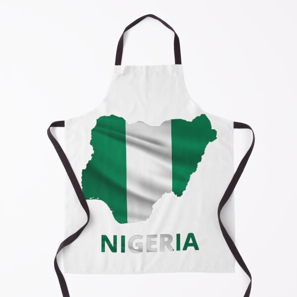 Item preview, Wavy Nigerian Flag inside Map of Nigeria  designed and sold by mashmosh.