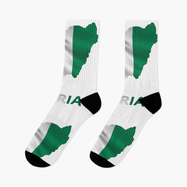 Item preview, Wavy Nigerian Flag inside Map of Nigeria  designed and sold by mashmosh.