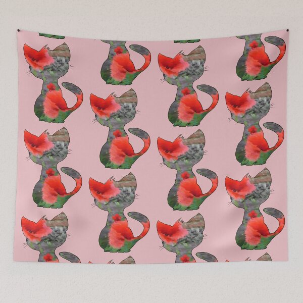 Item preview, poppy cat designed and sold by Blumchen.