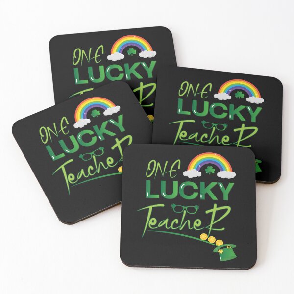Item preview, One Lucky Teacher St. Patrick's Day Rainbow Green Shamrock Hat designed and sold by bja-tshirts.