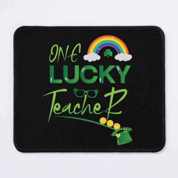 Item preview, One Lucky Teacher St. Patrick's Day Rainbow Green Shamrock Hat designed and sold by bja-tshirts.
