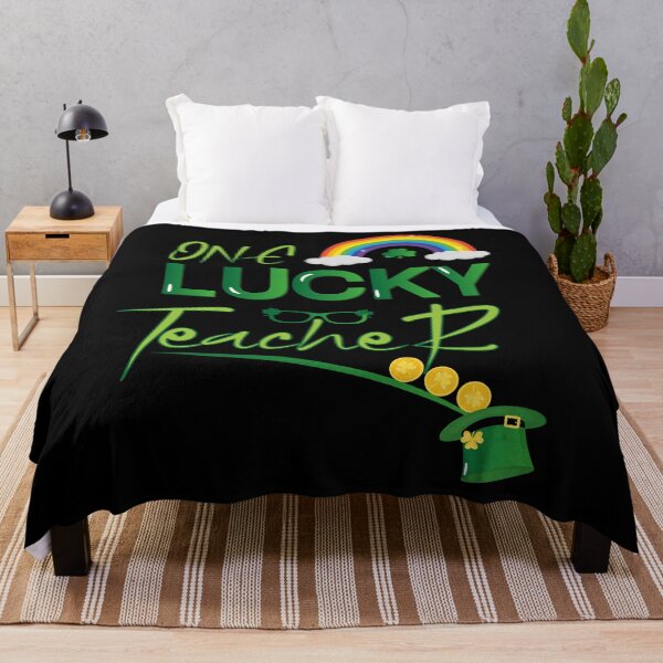 Item preview, One Lucky Teacher St. Patrick's Day Rainbow Green Shamrock Hat designed and sold by jafn-17.