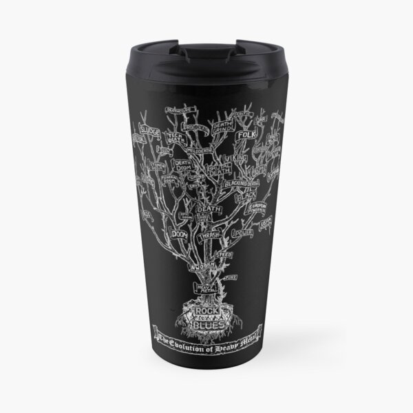 The Evolution of Heavy Metal - True Metal Shirt version. Travel Mug