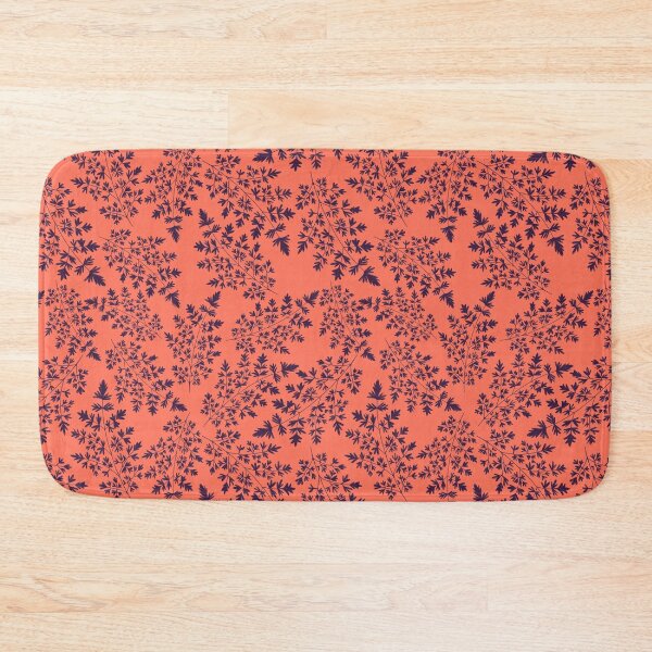 Item preview, Hedgerow ferns on orange  designed and sold by Papergrape.