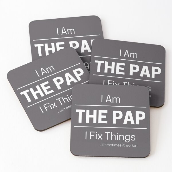 Item preview, Funny DIY Grandfather Quote Saying, I Am The Pap, I Fix Things, White Text designed and sold by hjsmith.
