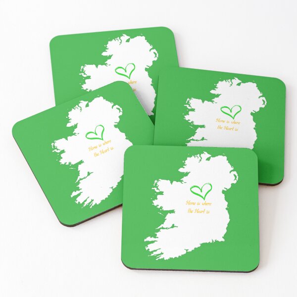 Item preview, Home is where the heart is, Ireland (white with background) designed and sold by Weird Atlantic way .