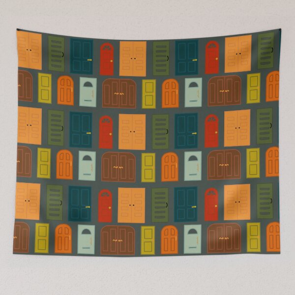 Item preview, Many Doors Pattern designed and sold by Schnelly-.