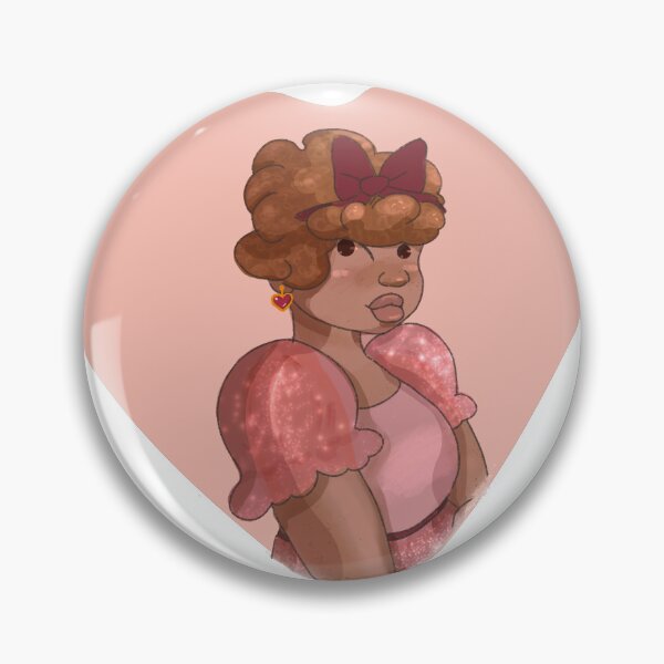 Item preview, Heart cute Afro girl  designed and sold by Ennair-mai.