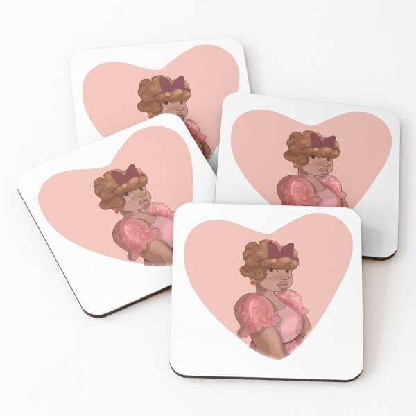 Item preview, Heart cute Afro girl  designed and sold by Ennair-mai.