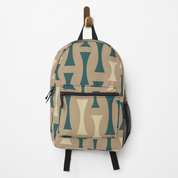 Item preview, Retro Mid Century Modern Abstract Pattern 840 Green and Beige designed and sold by tonymagnerart.