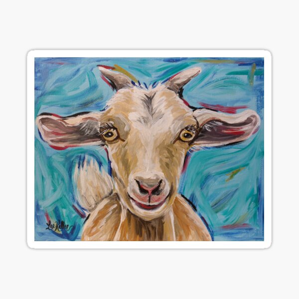 Item preview, Goat Art, Buttercup the Goat designed and sold by leekellerart.