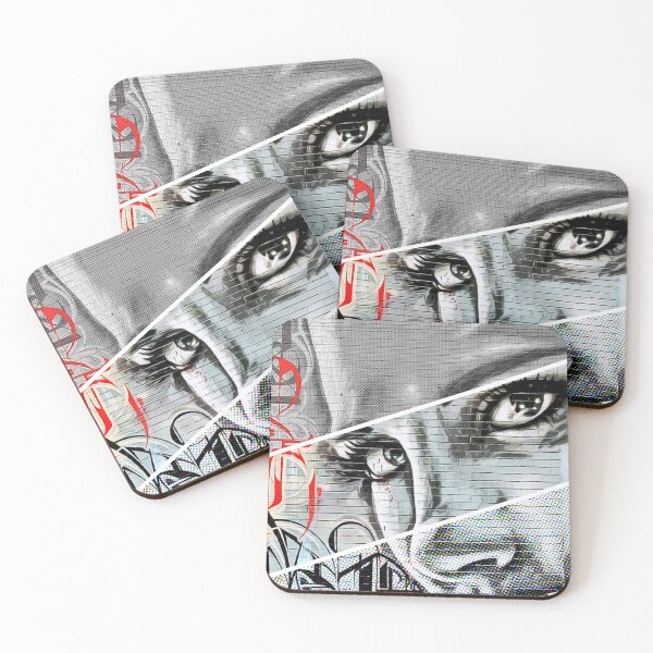 Item preview, Urban Graffiti Art Wall of Woman Staring in Collage Format designed and sold by RyanCaudell.