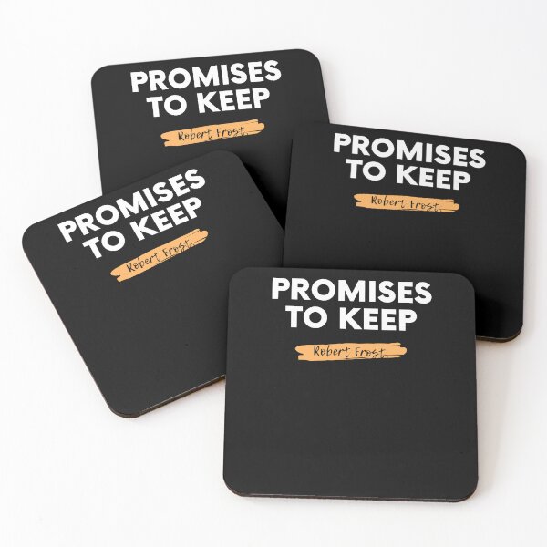 Item preview, Promises to Keep Robert Frost - World Poetry Day designed and sold by BearLoveDesign.