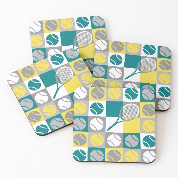 Item preview, Tennis balls on green, yellow and grey  designed and sold by EvieWoj.
