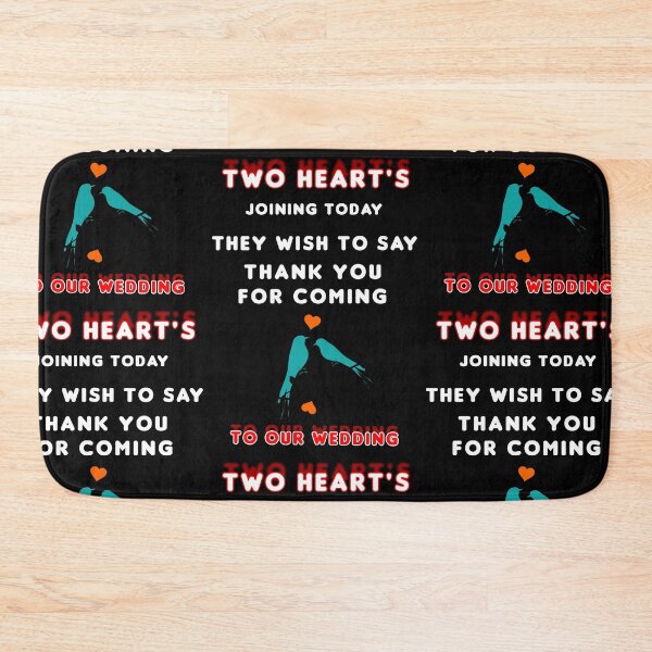 Item preview, TWO HEART'S JOINING TODAY THEY WISH TO SAY THANK YOU FOR COMING TO OUR WEDDING designed and sold by Spasija.