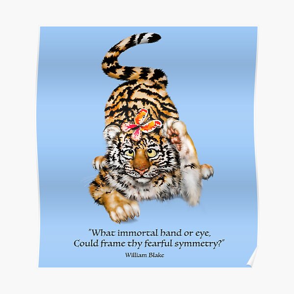 ADORABLE BABY TIGER CUB GLOSSY POSTER PICTURE BANNER bengal animals jungle  2290