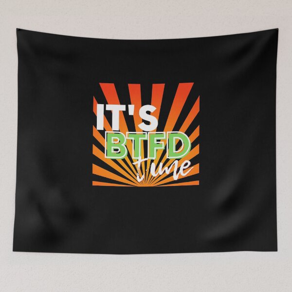 Item preview, bitcoin buy the f dip | i buy crypto on the dip dad | its btfd time  | funny cryptocurrency adult trader designed and sold by wear4gamers.