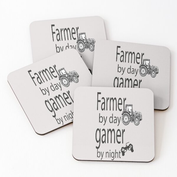 Aperçu de l'œuvre gaming, Farmer by day gamer by night,gift for gamer créée et vendue par youGushop.