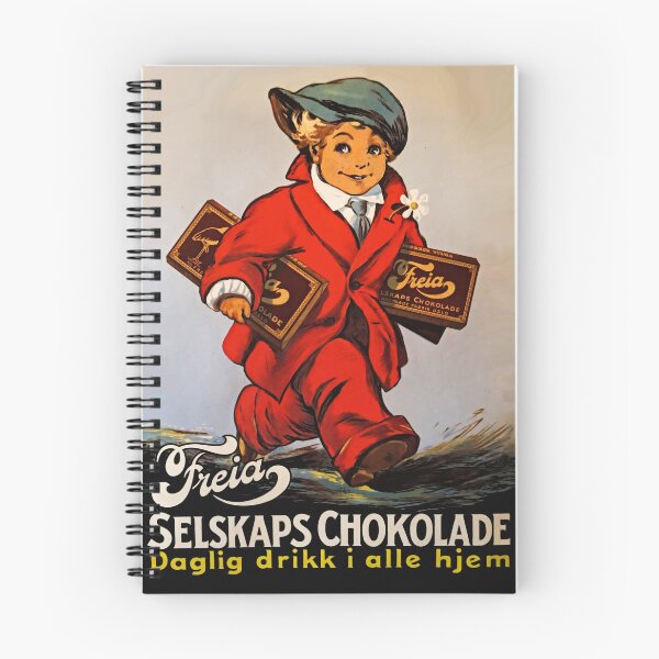 Item preview, Vintage Norwegian Chocolate Commercial Advertisement (1920s) designed and sold by TJHarr.