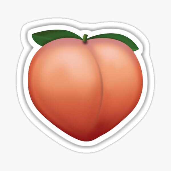 PEACH EMOJI Pegatina