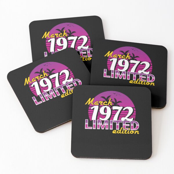 Item preview, Vintage March 1972 Limited Edition 50th Birthday 50 Year Old designed and sold by bja-tshirts.