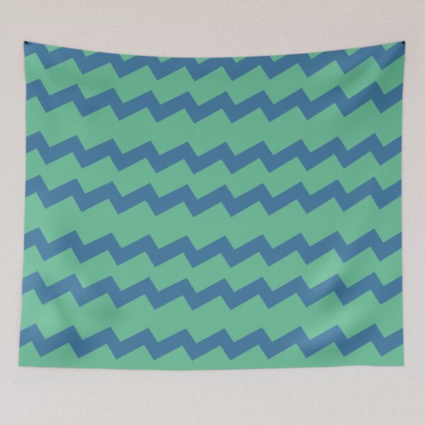 Item preview, Aquarius Blue on Green designed and sold by lisajaynemurray.