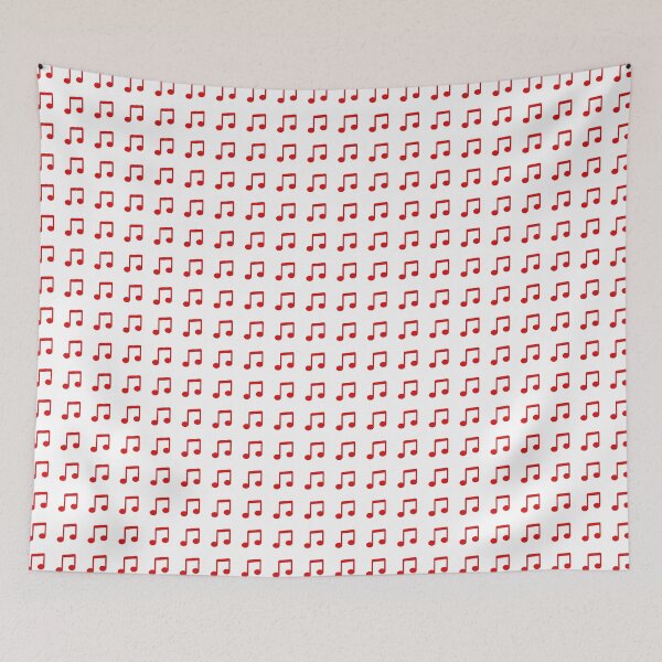 Item preview, Music Notes Pattern - Red  designed and sold by Inspirationmotivation.