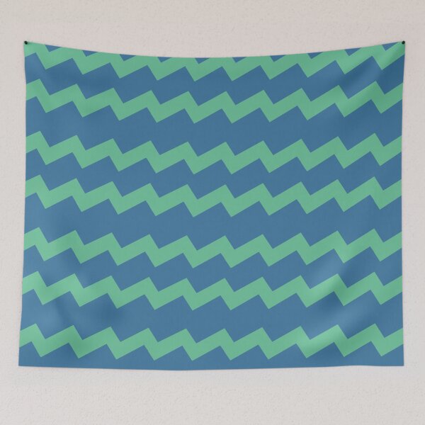 Item preview, Aquarius Green on Blue designed and sold by lisajaynemurray.