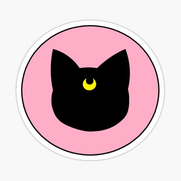 Luna Cute Cat Sailor Moon Aesthetic Anime Merch Sticker For Sale By Bobadollart Redbubble