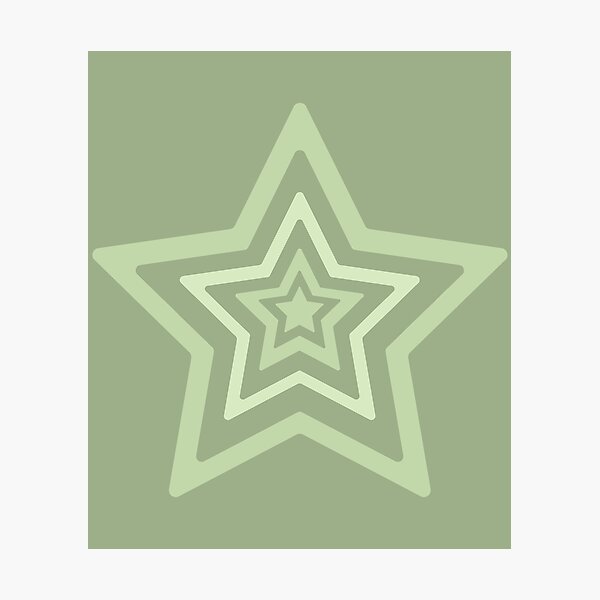 Item preview, Star Pattern Sage Green designed and sold by Smart-Arts.