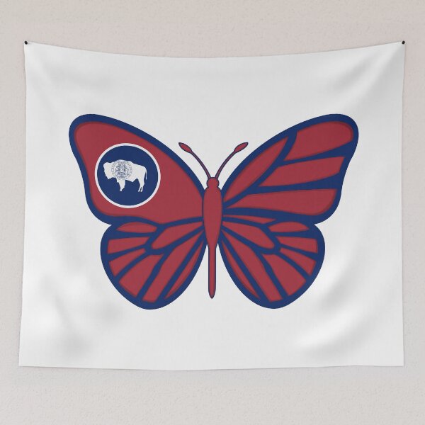 Item preview, State of Wyoming Flag Butterfly designed and sold by Gsallicat.