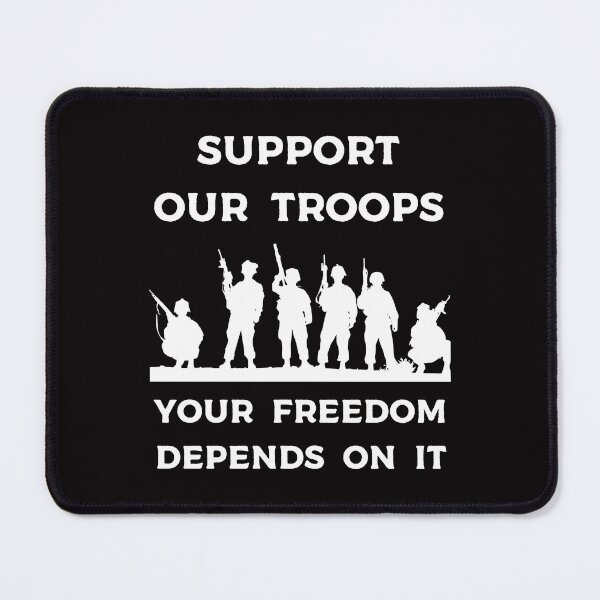 Item preview, Support our Troops American patriots Veterans day gift your freedom depends on it designed and sold by dreamwearprints.
