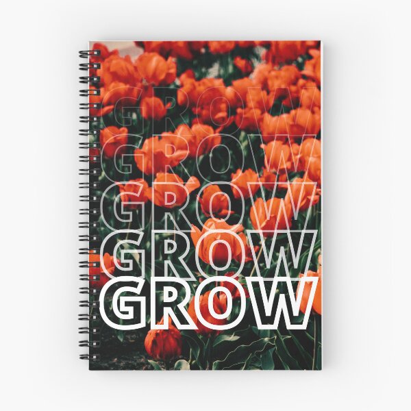 Item preview, GROW (Below) - Bright Orange Flowers designed and sold by AliceSLee.