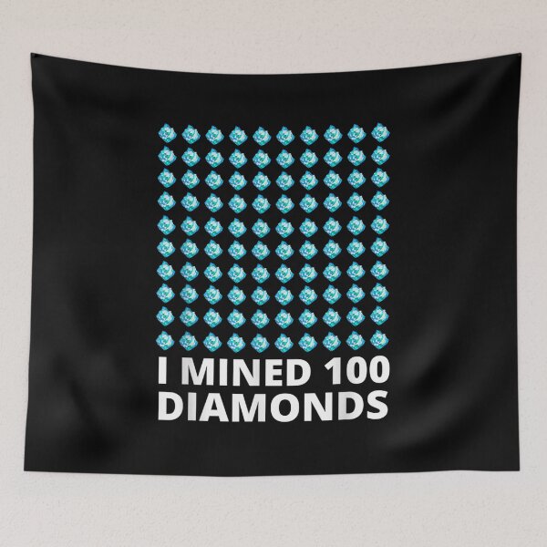 Item preview, I Mined 100 Diamonds Days Of School Student Graphic  designed and sold by laurenm233.