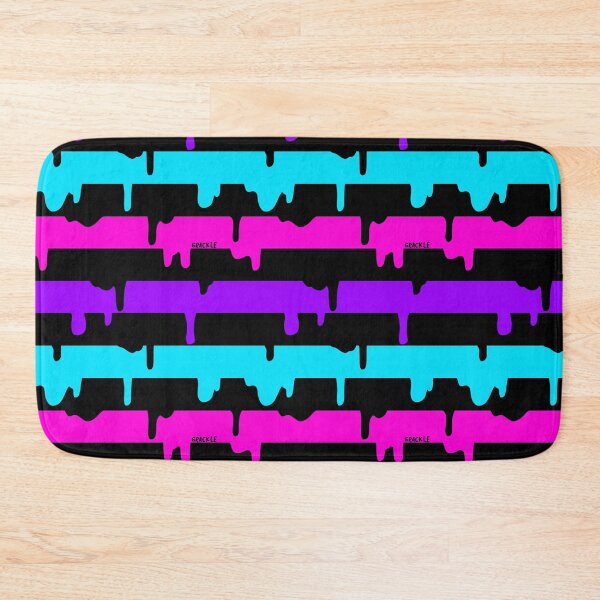Item preview, Pink Purple and Blue Drippy Stripes designed and sold by JanGrackle.