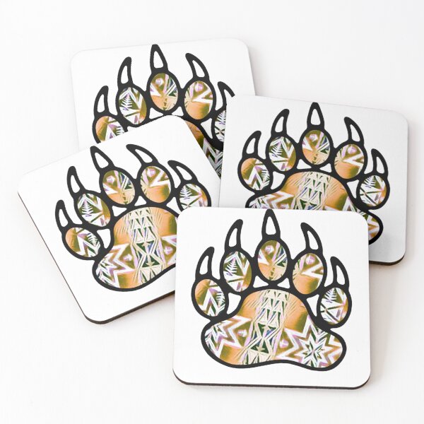 Item preview, Tan / Brown / White  Native Bear Paw Print designed and sold by JMWCD.