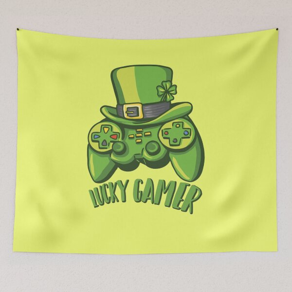 Item preview, Lucky Gamer St Patrick's Day Gaming Gamer designed and sold by Kezichy.