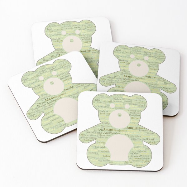 Item preview, Teddy Bear Word Art Associations: Top 1000 Baby Names designed and sold by DastardLee.