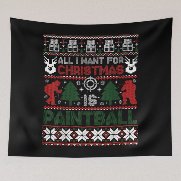 Item preview, I Want For Christmas Is Paintball Ugly Christmas Sweater  designed and sold by laurenm233.