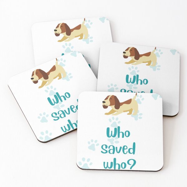 Item preview, Who saved who? Dog adoption sticker designed and sold by Cheeze4lyfe.