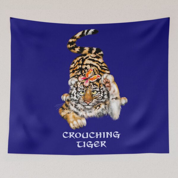 Item preview, Crouching Tyger | W Cartoon Tiger Cub  designed and sold by Snootrac.
