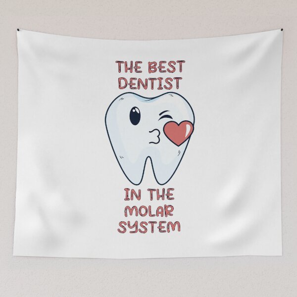 Item preview, Funny Best Dentist ,The Best Dentist In The Molar System,Funny Dental Pun Dentist's Day Gift designed and sold by pedrored369.