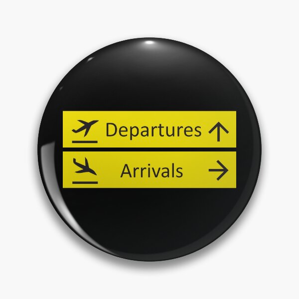 Item preview, Departures and Arrivals Airport Sign designed and sold by JumpSeatDesign.