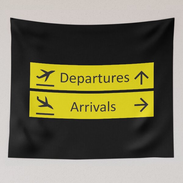 Item preview, Departures and Arrivals Airport Sign designed and sold by JumpSeatDesign.