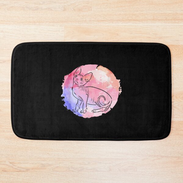 Item preview, Cute Colorful Sphynx Hairless Cat Kitten  designed and sold by laurenm233.