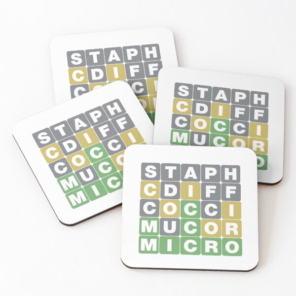 Item preview, Wordle Microbiology designed and sold by MedLabVibes.